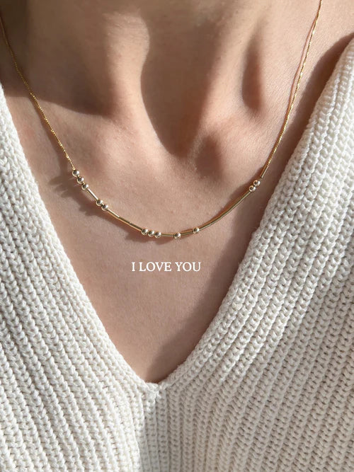 Collier en code Morse