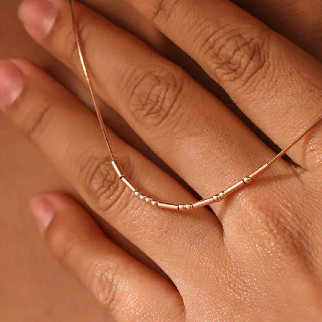 Collier en code Morse